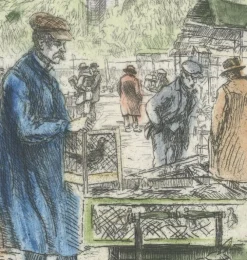 New Boutiques de musées Estampe Le marché aux oiseaux - Eugène-Louis Véder