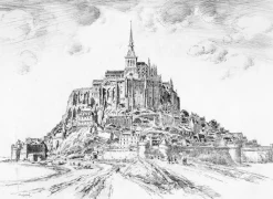 Outlet Boutiques de musées Estampe Le Mont Saint-Michel - Georges Gobô