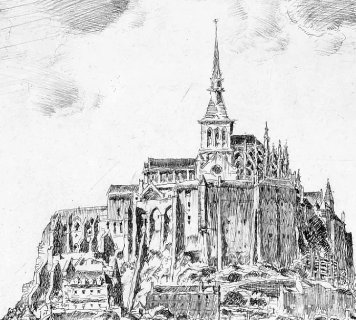 Outlet Boutiques de musées Estampe Le Mont Saint-Michel - Georges Gobô