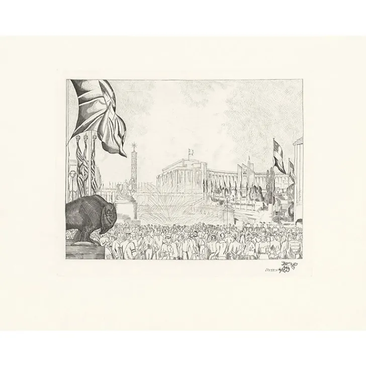 Hot Boutiques de musées Estampe Le Palais de Chaillot (Exposition 1937) - Jean-Emile Laboureur