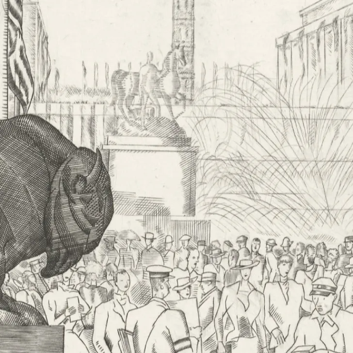 Hot Boutiques de musées Estampe Le Palais de Chaillot (Exposition 1937) - Jean-Emile Laboureur