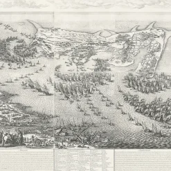 Boutiques de musées Estampe Le siège de l'île de Ré, en 1627 - Jacques Callot
