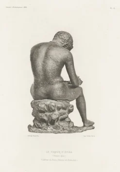 Boutiques de musées Chefs D'Œuvre Des Musées-Estampe Le Tireur d'épine, vu de dos - Edouard-Denis Baldus