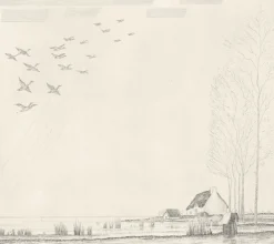 Boutiques de musées Chefs D'Œuvre Des Musées-Estampe Le Vol de canards (Grande Brière) - Jean-Emile Laboureur