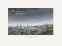 Discount Boutiques de musées Estampe L'entrée du port de Marseille (1754) - Claude-Joseph Vernet