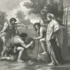Boutiques de musées Chefs D'Œuvre Des Musées-Estampe Les bergers d'Arcadie - Nicolas Poussin