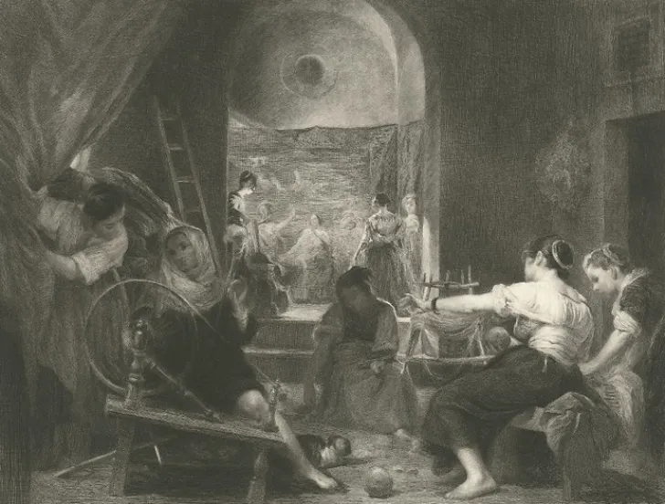 New Boutiques de musées Estampe Les fileuses - Vélasquez