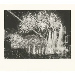 Boutiques de musées Chefs D'Œuvre Des Musées-Estampe Les Fontaines Lumineuses (Exposition1937) - Raphaël Drouart