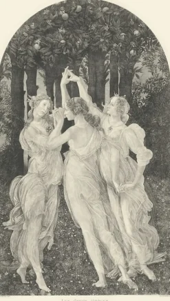 Boutiques de musées Chefs D'Œuvre Des Musées-Estampe Les Trois Grâces - Botticelli