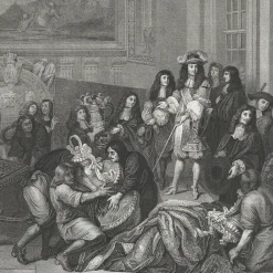 Boutiques de musées Personnages Et Évènements Historiques-Estampe Louis XIV visite les manufactures des Gobelins