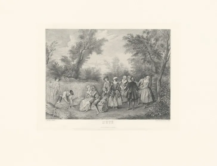 Boutiques de musées Chefs D'Œuvre Des Musées-Estampe L'Été ou La Danse - Nicolas Lancret