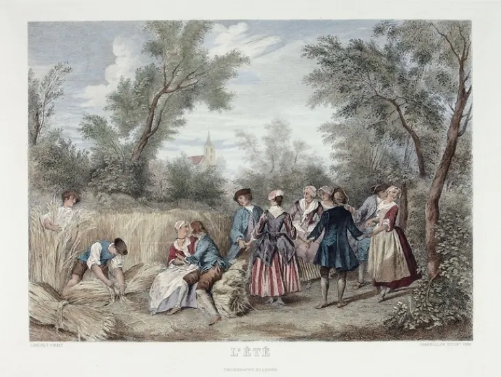 Boutiques de musées Chefs D'Œuvre Des Musées-Estampe L'Été ou La Danse - Nicolas Lancret