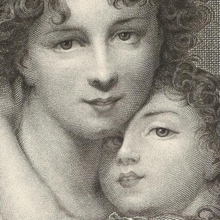 New Boutiques de musées Estampe Madame Vigée Le Brun et sa fille Jeanne-Lucie, dite Julie