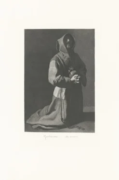 Sale Boutiques de musées Estampe Moine agenouillé et priant - Zurbarán