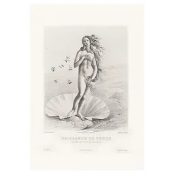 Boutiques de musées Chefs D'Œuvre Des Musées-Estampe Naissance de Vénus, Fragment - Botticelli