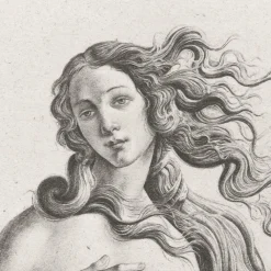 Boutiques de musées Chefs D'Œuvre Des Musées-Estampe Naissance de Vénus, Fragment - Botticelli