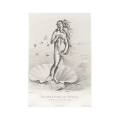 Boutiques de musées Chefs D'Œuvre Des Musées-Estampe Naissance de Vénus, Fragment - Botticelli