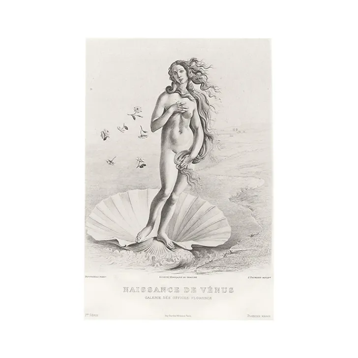 Boutiques de musées Chefs D'Œuvre Des Musées-Estampe Naissance de Vénus, Fragment - Botticelli