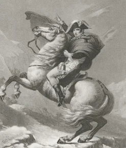 Boutiques de musées Personnages Et Évènements Historiques-Estampe Napoléon Bonaparte, Premier consul, passe les Alpes, en mai 1800 - Jacques-Louis David