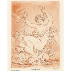 Discount Boutiques de musées Estampe Nu, 3 amours et tritons