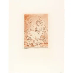 Discount Boutiques de musées Estampe Nu, 3 amours et tritons