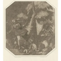 Boutiques de musées Chefs D'Œuvre Des Musées-Estampe Nymphe poursuivie par un satyre - Véronèse