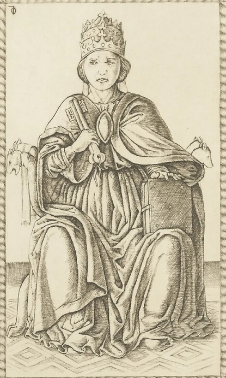 Boutiques de musées Art Moderne-Estampe Papa, carte 10, Le Tarot de Mantegna - Cécile Reims