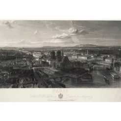 Boutiques de musées Paris Et Le Louvre-Estampe Paris en 1860 - Edouard Willmann