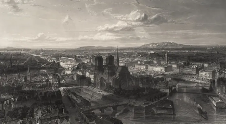 Boutiques de musées Paris Et Le Louvre-Estampe Paris en 1860 - Edouard Willmann