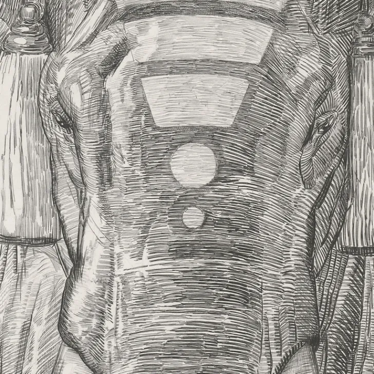 Boutiques de musées Art Moderne-Estampe Paul Jouve - Éléphant du temple de Siva (Indes anglaises)