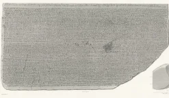 Boutiques de musées Description De L'Égypte-Estampe Pierre de Rosette Partie basse