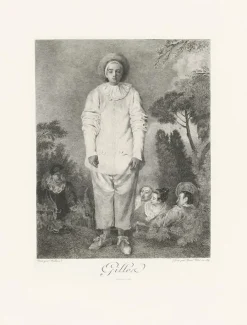 Boutiques de musées Chefs D'Œuvre Des Musées-Estampe Pierrot, dit autrefois Gilles - Jean-Antoine Watteau