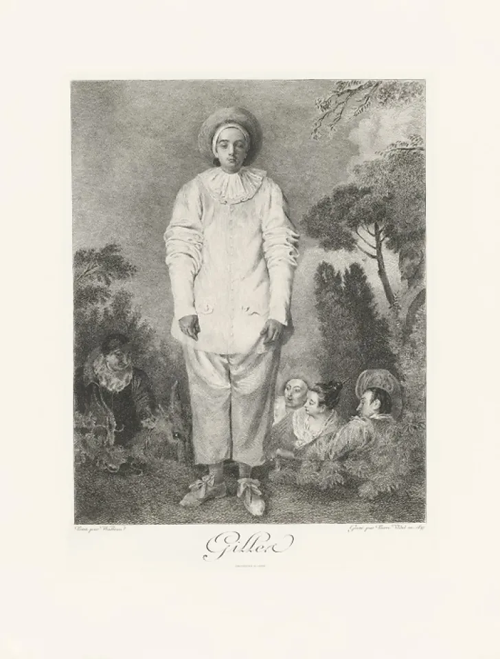 Boutiques de musées Chefs D'Œuvre Des Musées-Estampe Pierrot, dit autrefois Gilles - Jean-Antoine Watteau