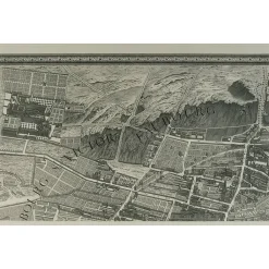 Boutiques de musées Architecture Et Villes-Estampe Plan Turgot - Planche n° 3 - Partie du Faubourg Saint-Victor et Saint-Marcel