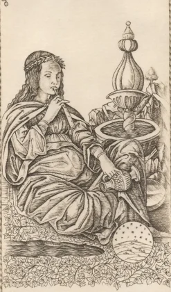 Clearance Boutiques de musées Estampe Poesia, carte 27, Le Tarot de Mantegna - Cécile Reims