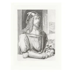 Boutiques de musées Chefs D'Œuvre Des Musées-Estampe Portrait de l'artiste gravé par Emile Jean Sulpis d'après Albrecht Dürer