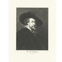 Boutiques de musées Chefs D'Œuvre Des Musées-Estampe Portrait de Rubens