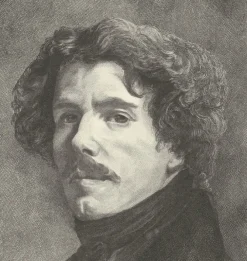 Boutiques de musées Personnages Et Évènements Historiques|Chefs D'Œuvre Des Musées-Estampe Portrait d'Eugène Delacroix