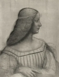 Discount Boutiques de musées Estampe Portrait d'Isabelle d'Este - De Vinci