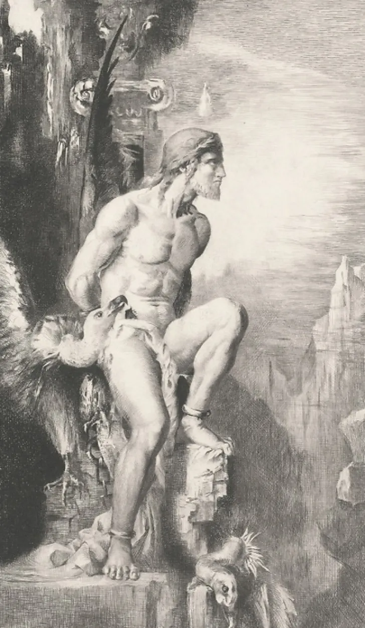 Boutiques de musées Estampe Prométhée - Gustave Moreau