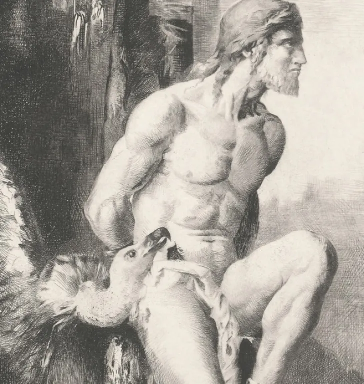 Boutiques de musées Estampe Prométhée - Gustave Moreau