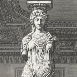 Boutiques de musées Paris Et Le Louvre-Estampe Rapprochement de divers fragments de la Salle de l'Institut - Louis-Pierre Baltard