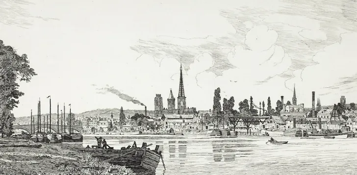 Clearance Boutiques de musées Estampe Rouen : vue générale - Emile-Frédéric Nicolle