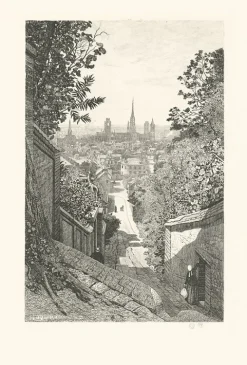 Outlet Boutiques de musées Estampe Rouen, Vue prise de la rue Louis Bouillet - Emile-Frédéric Nicolle