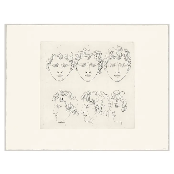 Sale Boutiques de musées Estampe Six têtes de Marc Aurèle jeune