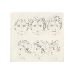 Sale Boutiques de musées Estampe Six têtes de Marc Aurèle jeune