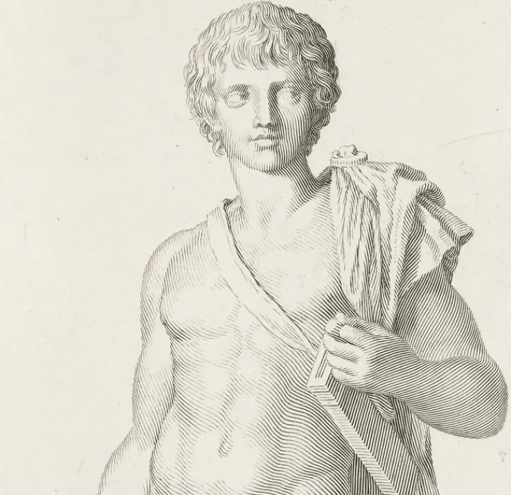 Clearance Boutiques de musées Estampe Statue antique d'un gladiateur - Claude Mellan