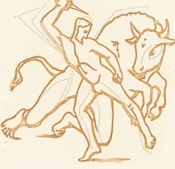 New Boutiques de musées Estampe Thésée et le Minotaure - Roderick Mead