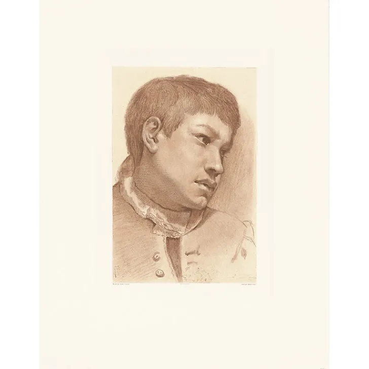 Boutiques de musées Chefs D'Œuvre Des Musées-Estampe Tête de jeune garçon - Carrache