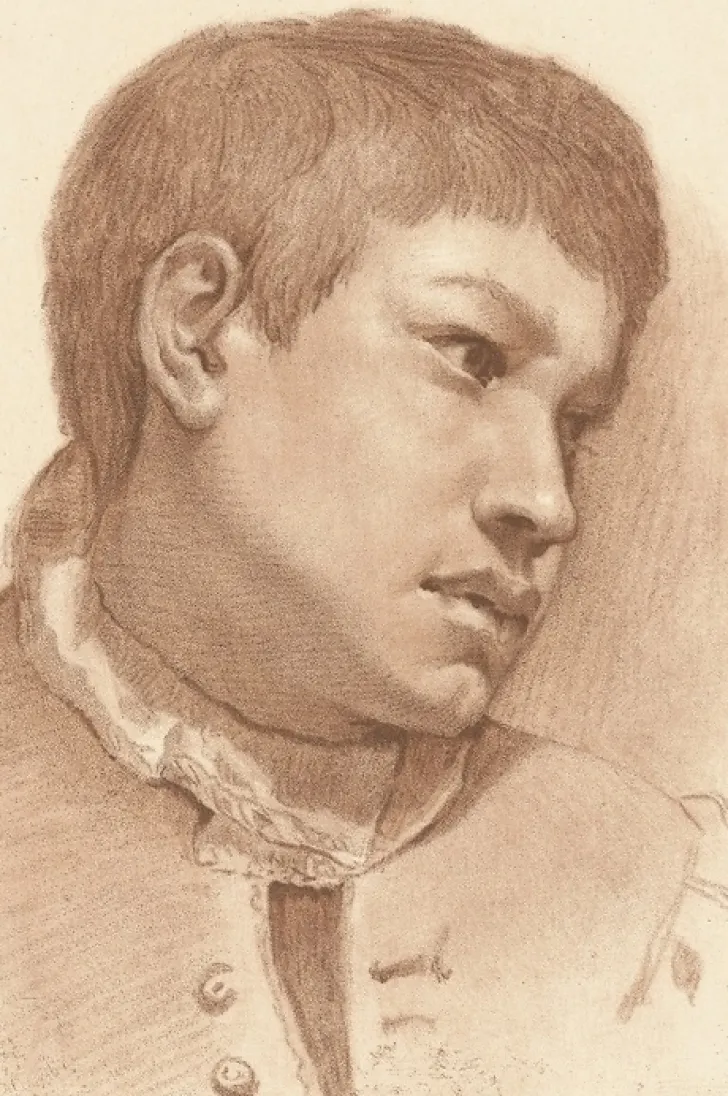 Boutiques de musées Chefs D'Œuvre Des Musées-Estampe Tête de jeune garçon - Carrache